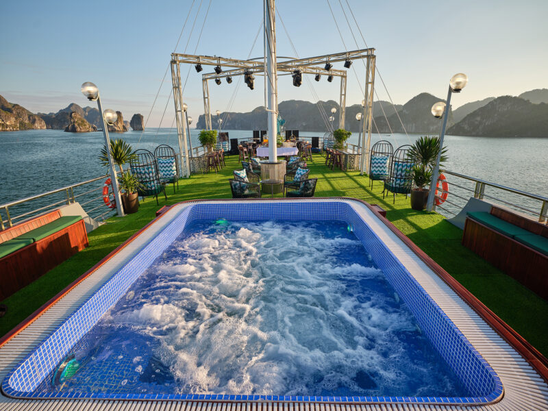 SEA LION CRUISE 5-STAR HALONG BAY SUNG SOT CAVE – TITOV ISLAND -  KAYAKING - SUNSET PARTY